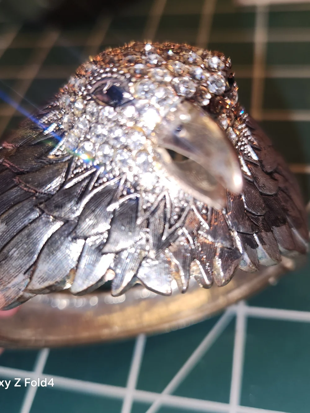 Bird Clasp with Crystal Accent Bracelet
